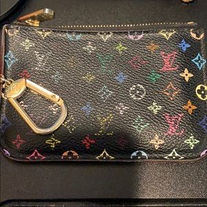 Louis Vuitton multicolor key pouch.